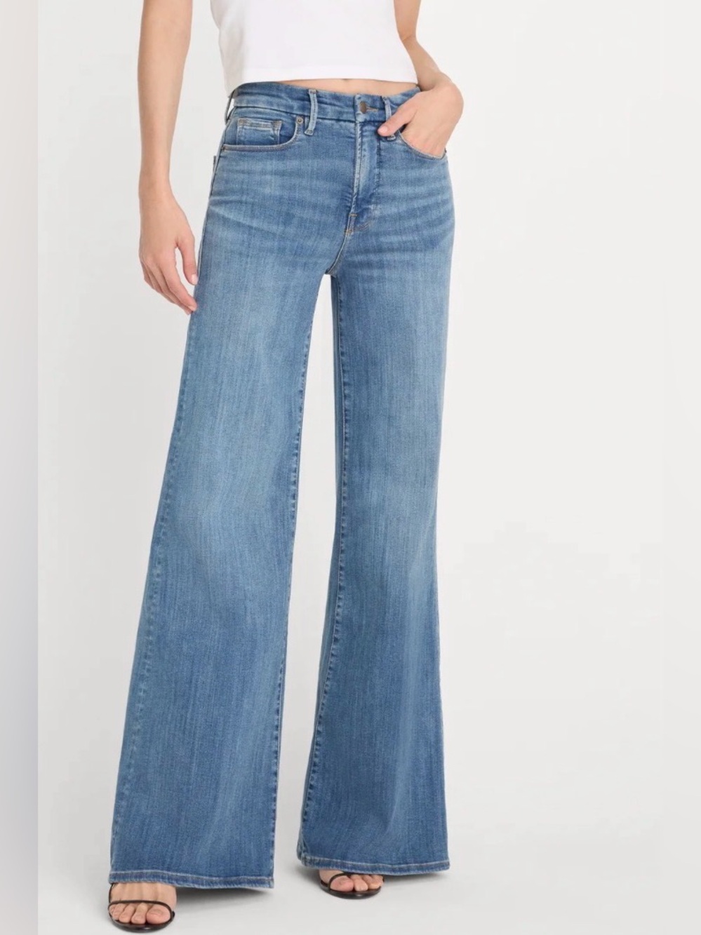 Good American good waist palazzo